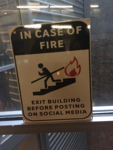 A funny sign at the ParadigmNEXT office